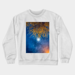 Cloudy Night Sky - Aesthetic Colorful Landscape - Nature Lover Gift Crewneck Sweatshirt